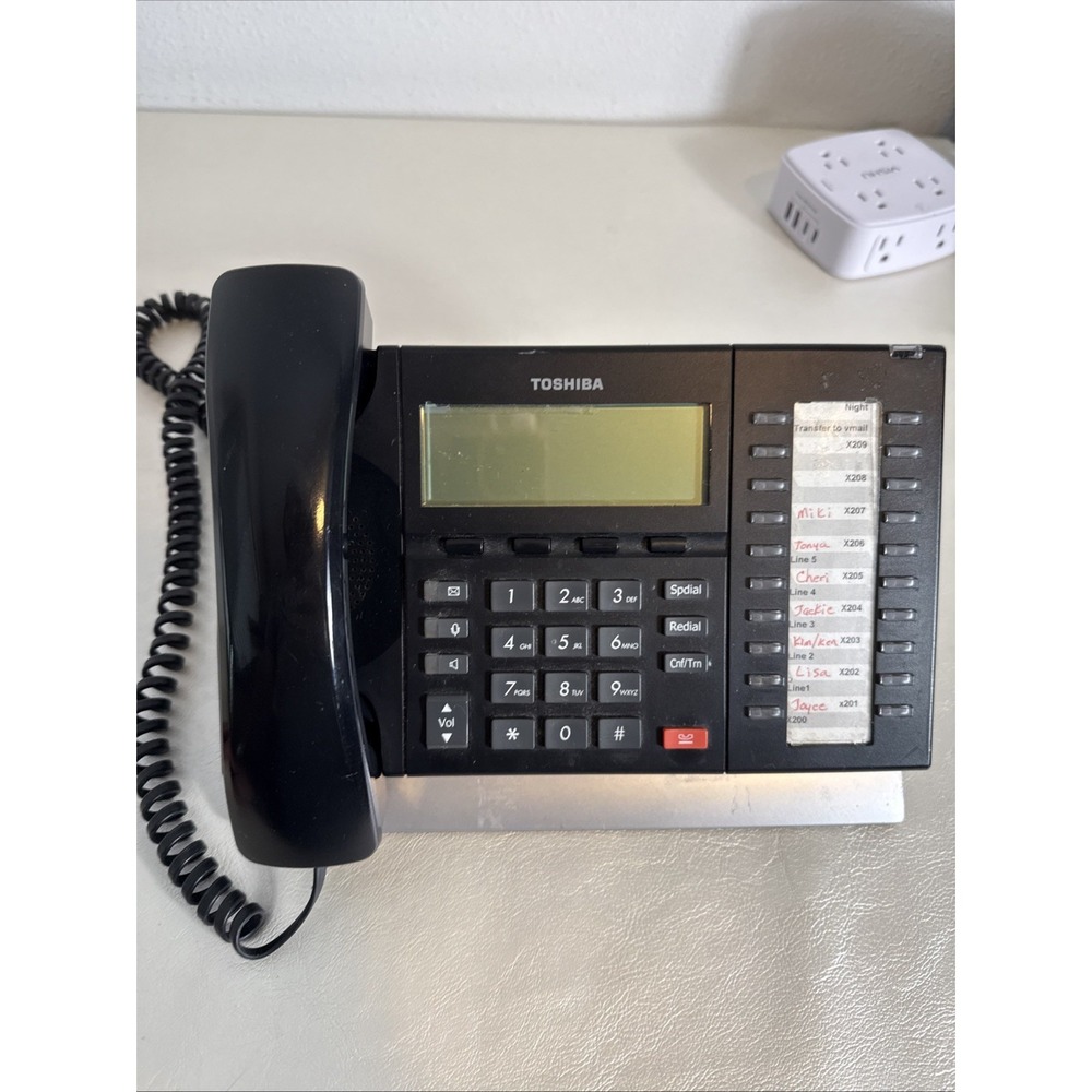 TOSHIBA DP5032-SD PHONE DISPLAY 20 BUTTON BLACK OFFICE PHONE